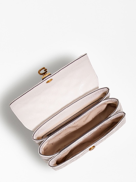 Gaia 4g Logotipas Crossbody Bag Guess Baltas