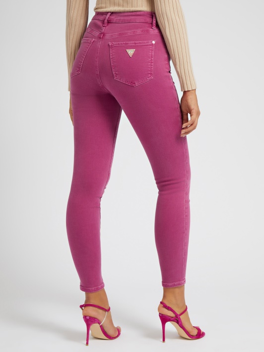 Purpurinės Skinny Fit Džinsinio Kelnaitės Spėjimas