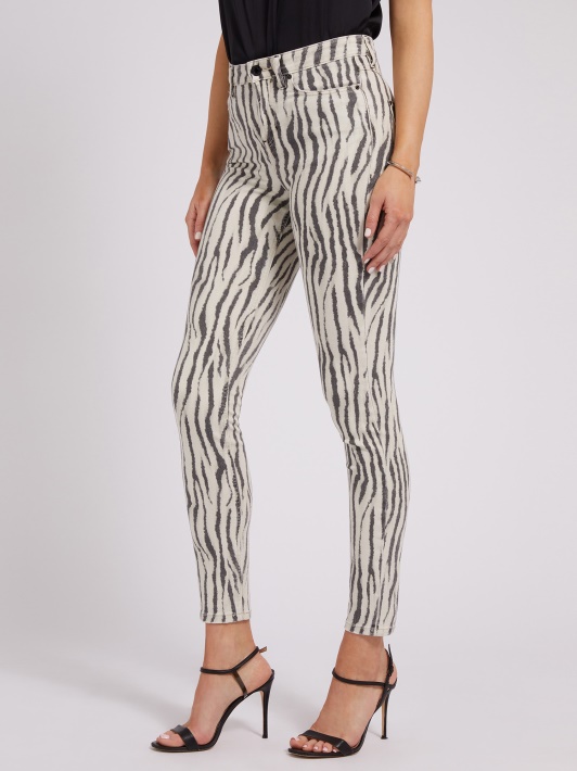 Animalier Guess Zebra Print Džinsinės Kelnės
