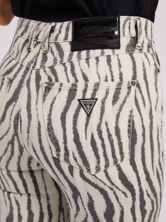 Animalier Guess Zebra Print Džinsinės Kelnės