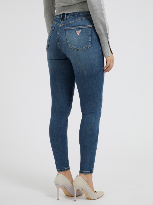 Atspėti Mada Skinny Fit Džinsinio Kelnaitės Mėlyna