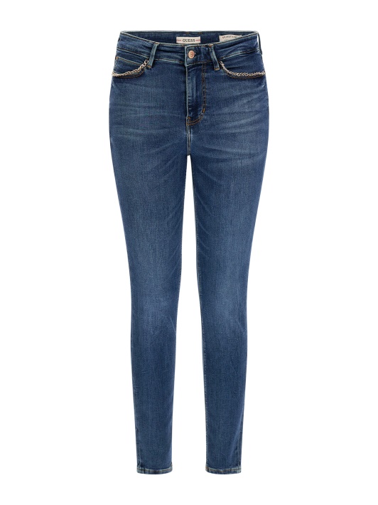 Atspėti Mada Skinny Fit Džinsinio Kelnaitės Mėlyna
