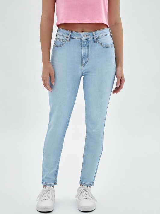Mados Naujas Mėlynas Skinny Fit Džinsinio Kelnaitės Spėjimas