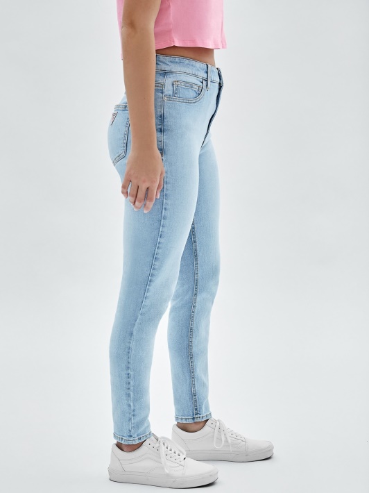 Mados Naujas Mėlynas Skinny Fit Džinsinio Kelnaitės Spėjimas