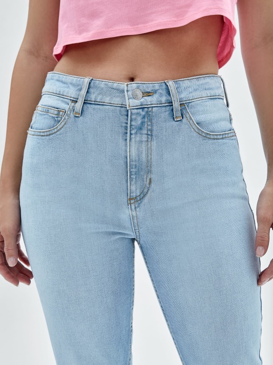 Mados Naujas Mėlynas Skinny Fit Džinsinio Kelnaitės Spėjimas