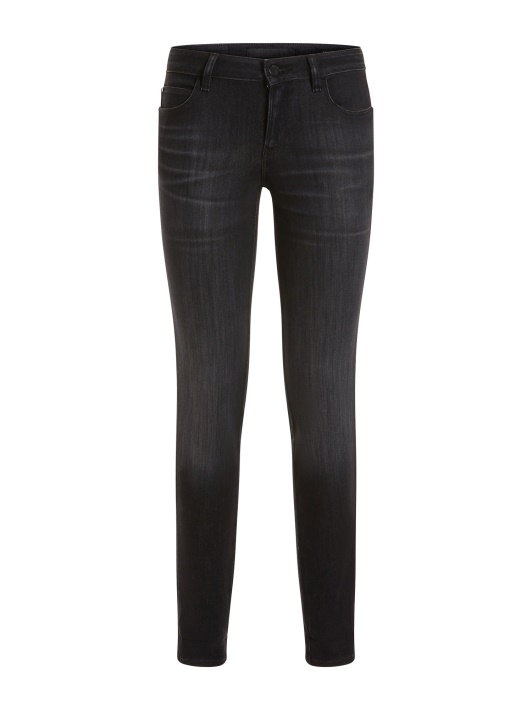 Juodos Spėlionės Skinny Fit Džinsinės Kelnaitės Nauja Tendencija