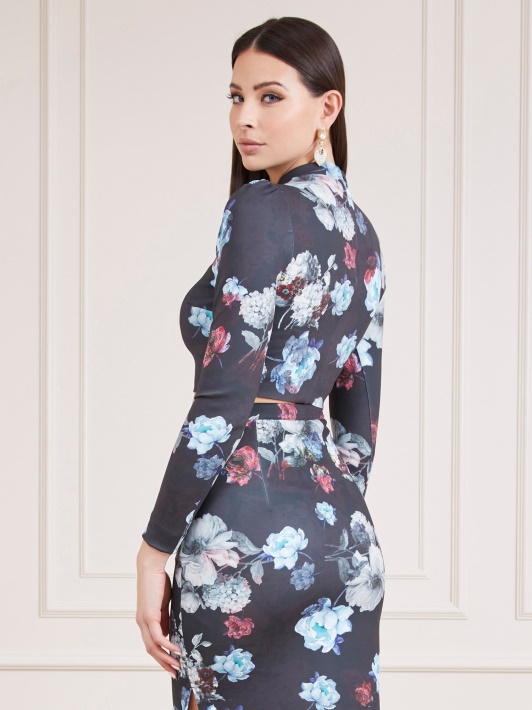 Atspėti Floral Fantasy Marciano Floral Print Top