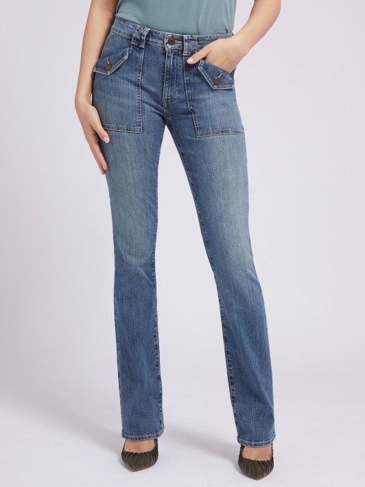 Mėlyno Bootcut Džinsinio Kelnaitės Spėjimas
