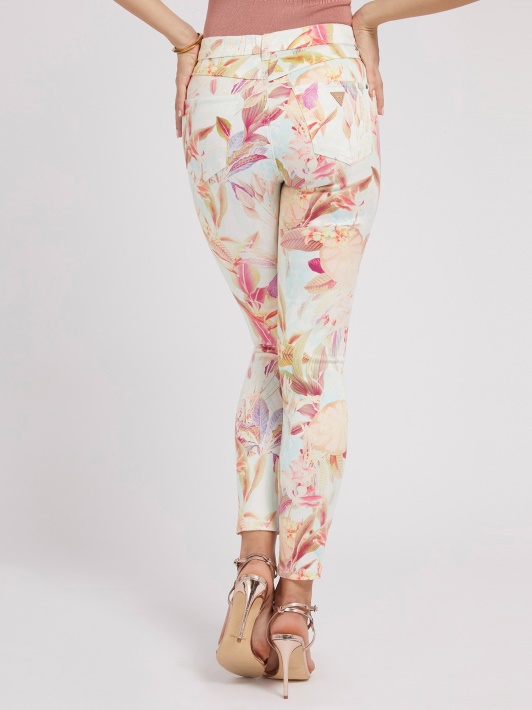 Visa Spausdinti Skinny Fit Pant Atspėti Gėlių Fantaziją