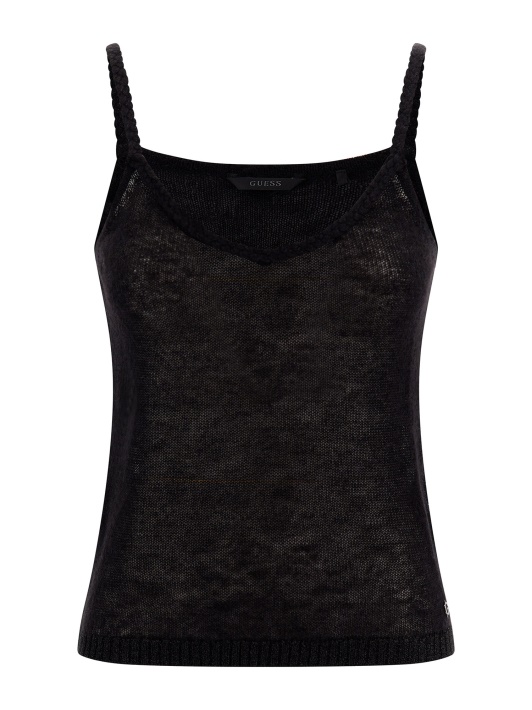 Lurex Verpalų Megztinis Top Guess Juodas