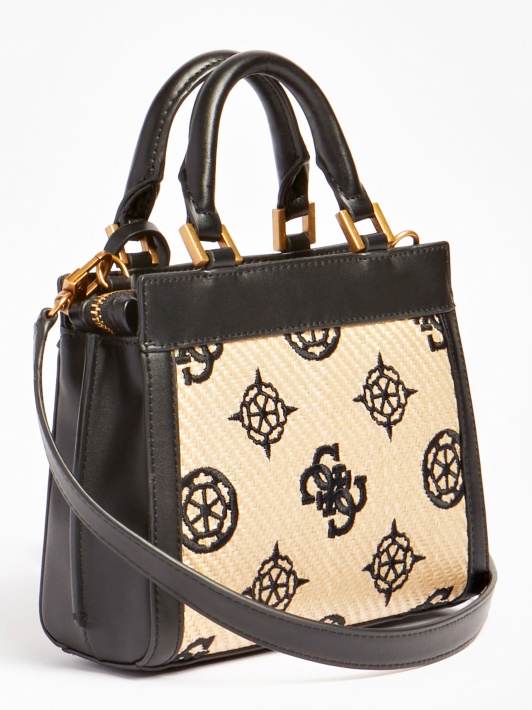 Katey 4g Peony Logo Mini Rankinė Juoda Multi Guess