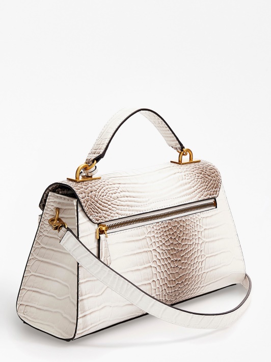 Spėk Enisa Croc Print Rankinė Balta