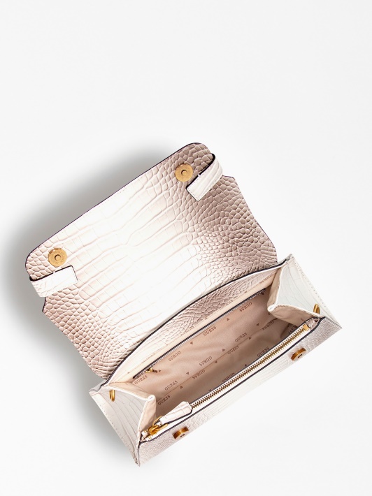 Spėk Enisa Croc Print Rankinė Balta