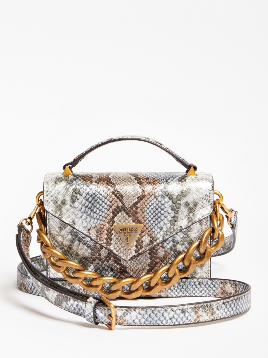 Daugiaspalvis Raštas Guess Retour Python Print Mikro Rankinė