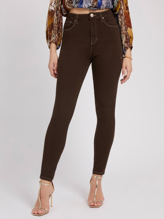 Rudas Skinny Fit Kelnaitės Spėjimas