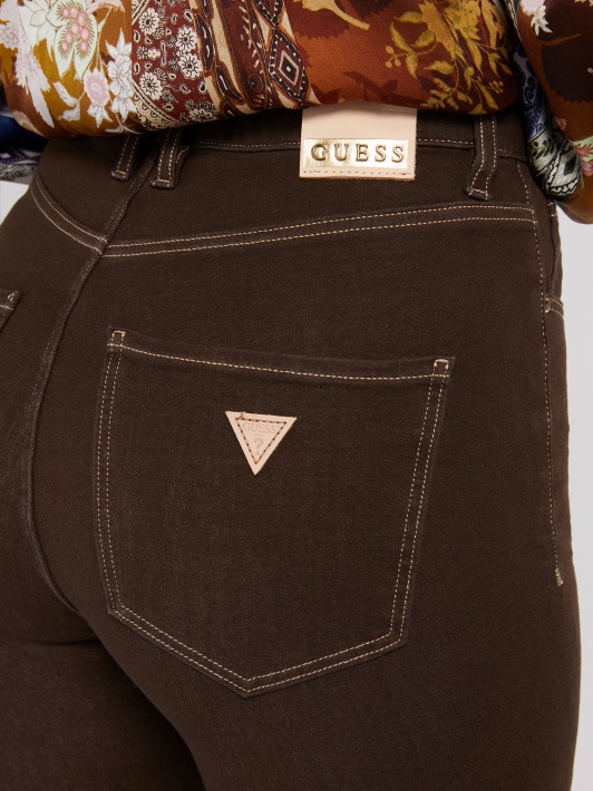 Rudas Skinny Fit Kelnaitės Spėjimas