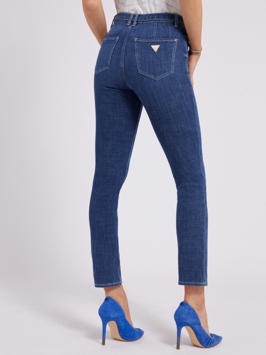 Skinny Fit Džinsinis Mados Kelnaitės Mėlynas Spėjimas