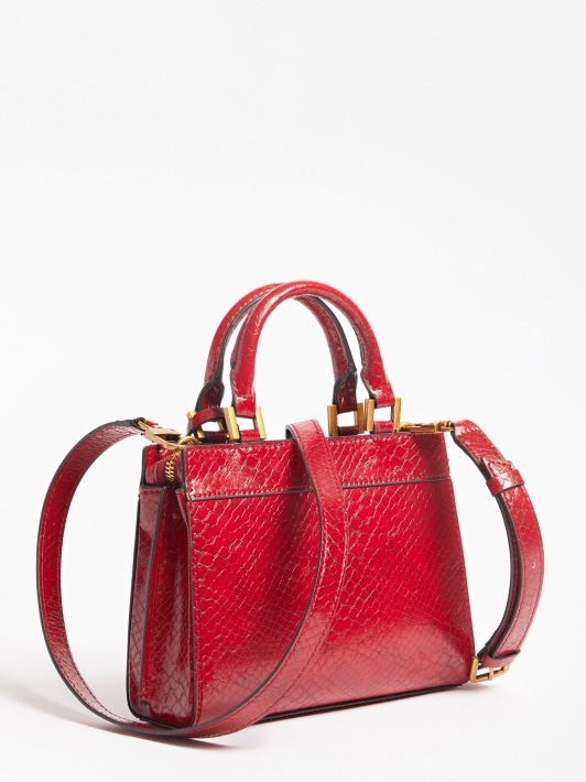 Spėk Katey Python Print Mini Rankinė Raudona
