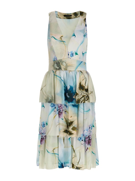 Floral Fantasy Marciano Visame Spausdinti Suknelė Atspėti