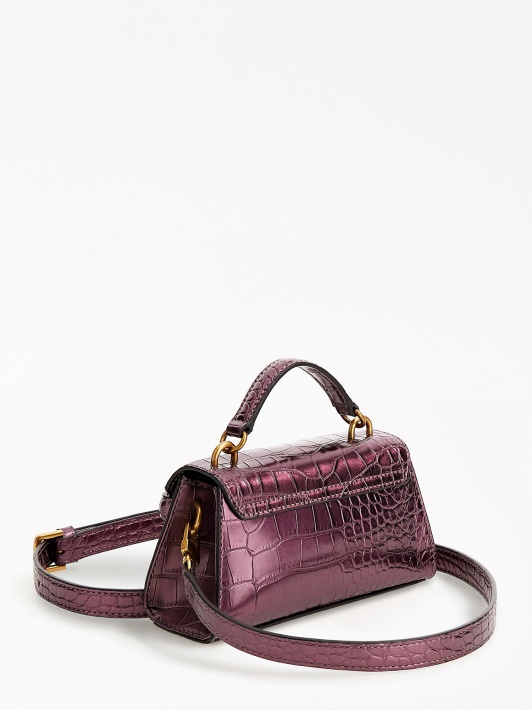 Tullia Croc Print Mikro Rankinė Violetinė Spėjimas