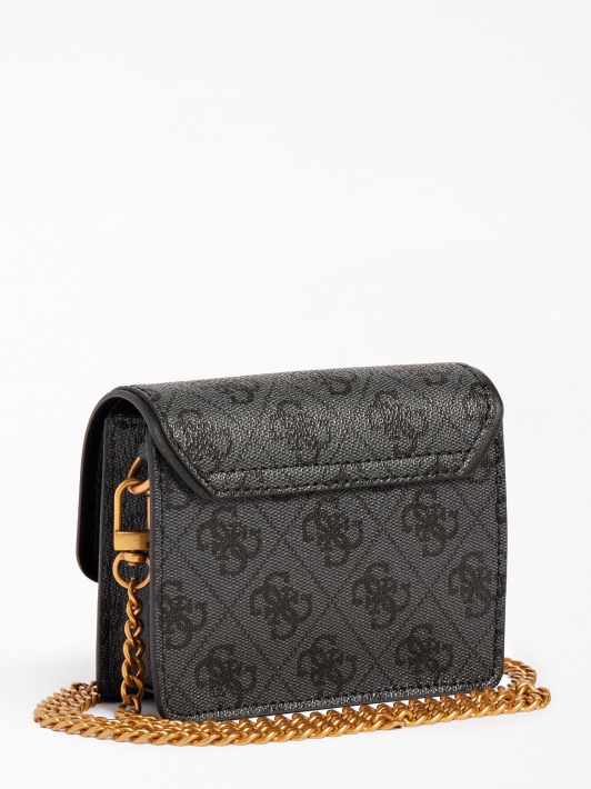 Izzy 4g Logotipas Su Mikro Crossbody Bag Guess Pilka Spalva