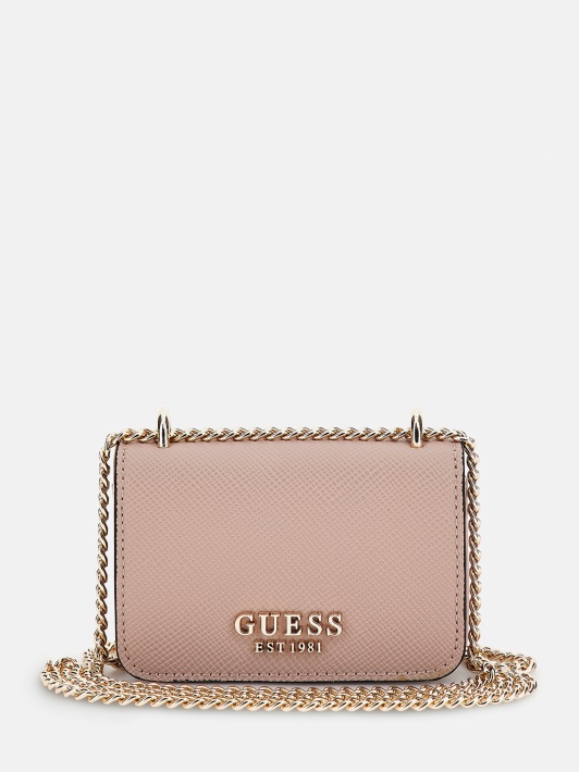 Alexie Saffiano Mikro Crossbody Bag Rožinė Spėjimas