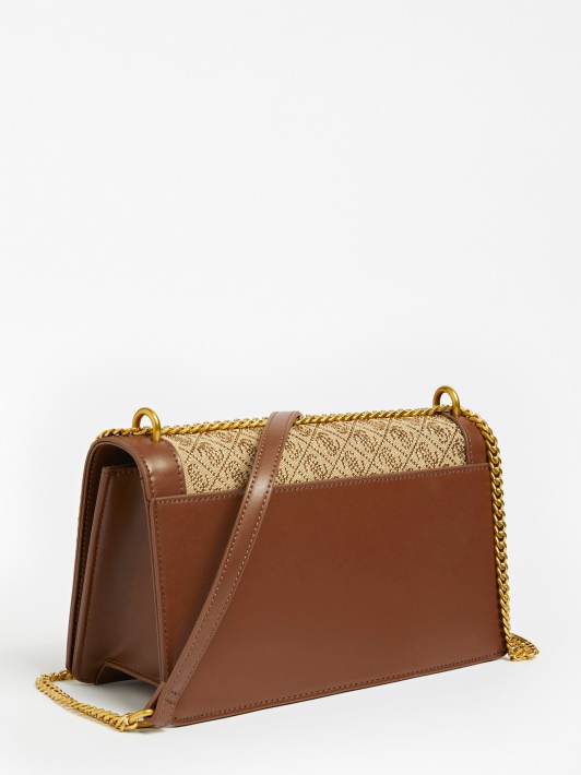 Brilla 4g Logotipas Crossbody Bag Beige Guess