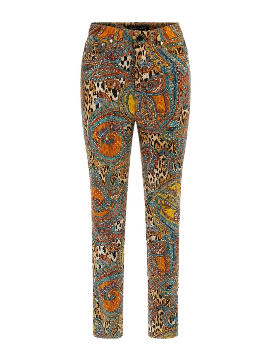 Atspėkite Marciano Skinny Fit Džinsinio Kelnaitės Daugiaspalvį Raštą