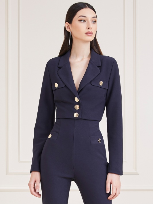 Atspėti Mėlyną Marciano Crop švarką