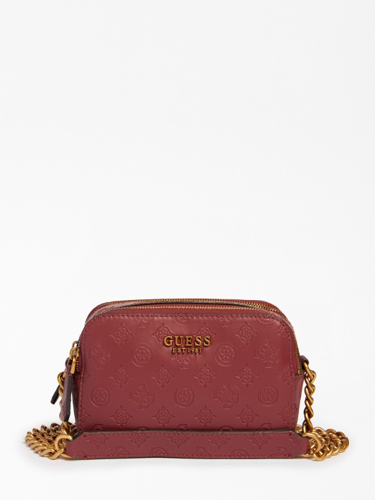 Noelle Mini Crossbody Bag Guess Raudona