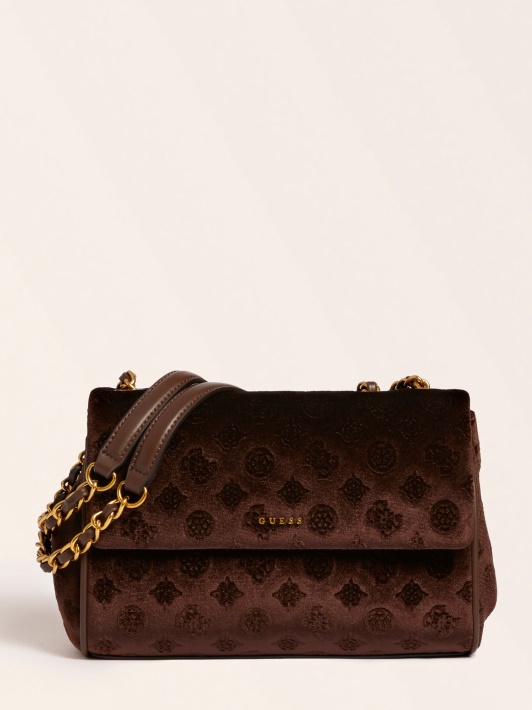 Kimi Velvet Crossbody Bag Atspėti Rudas