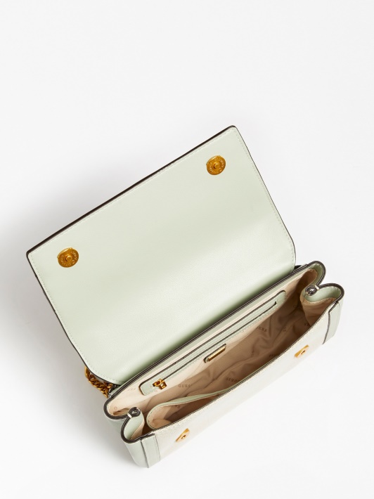 Katey Crossbody Bag Guess šviesiai žalia