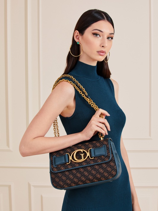 Atspėkite Mėlyną Aileen 4g Logotipą Crossbody Krepšys