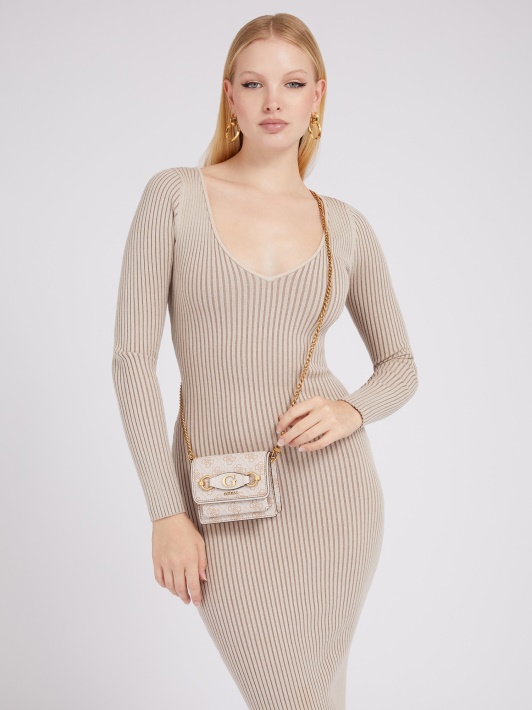 Kremas Izzy 4g Logotipas Micro Crossbody Bag Spėlioti