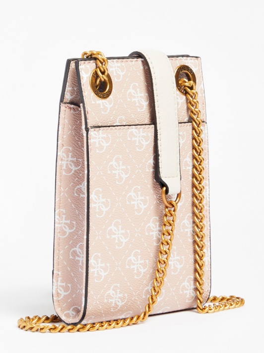 Atspėti Noelle 4g ​​logotipas Mini Crossbody Bag Rožinė