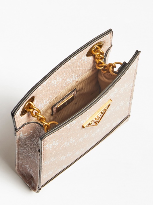 Atspėti Noelle 4g ​​logotipas Mini Crossbody Bag Rožinė