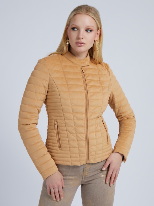 Smėlio Spalvos Dirbtinės Zomšos Puffer Spėjimas