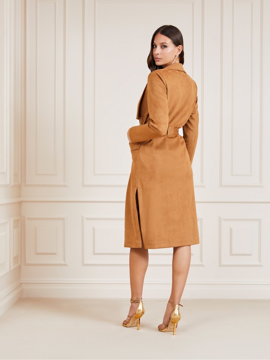 Smėlio Spalvos Marciano Dirbtinės Zomšos Tranšėjos Spėjimas