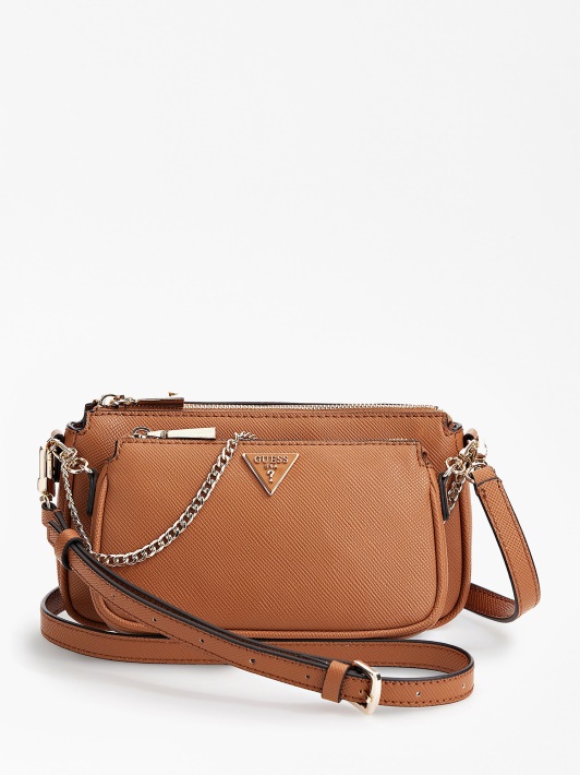 Atspėkite Raudoną Alexie Saffiano Mini Crossbody Krepšį