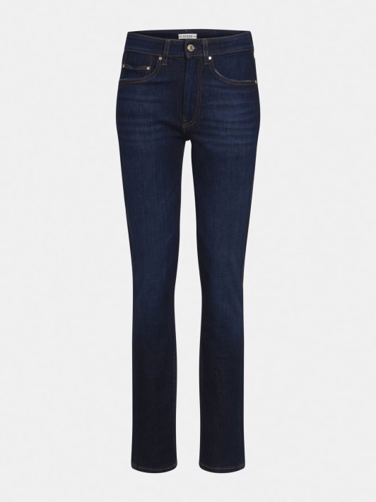 Atspėti Skinny Fit Džinsinio Kelnaitės Mėlyna Nauja Tendencija