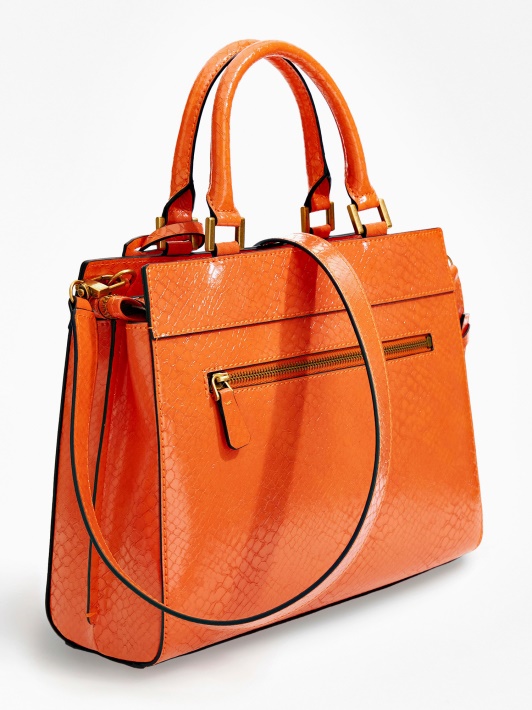 Spėk Oranžinė Katey Python Print Rankinė