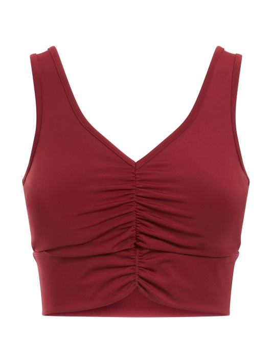 Spėk Draped Detales Aktyvi Liemenėlė Violetinė