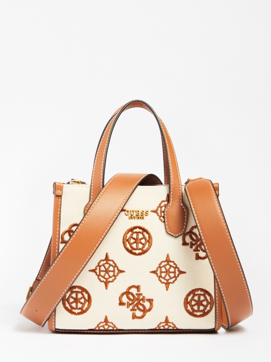 Guess Silvana Logotipu Mini Rankinė Ruda