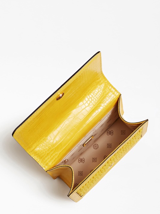 Spėk Abey Raffia Mini Crossbody Bag Geltona