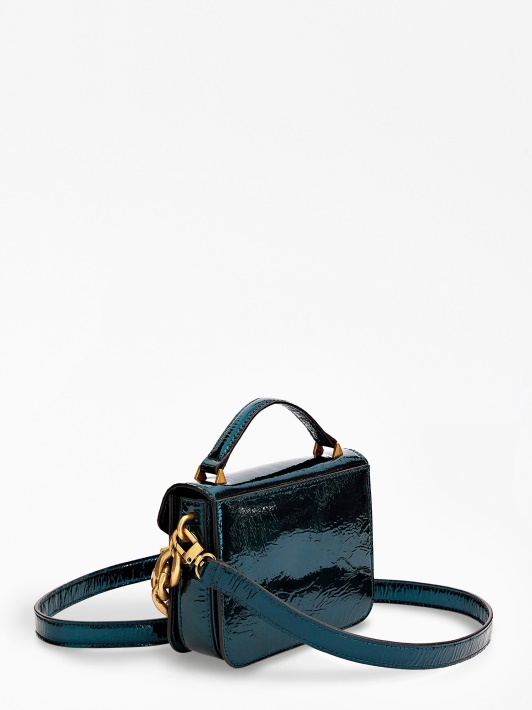 Folijuotas Retour Mikro Crossbody Bag Green Spėti