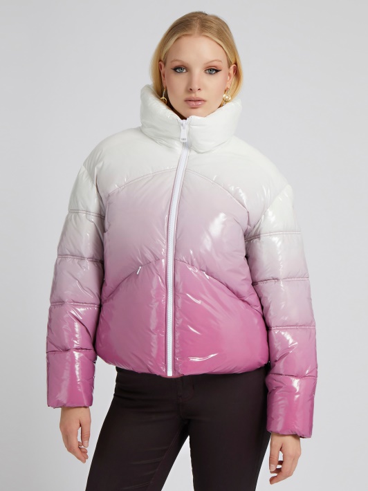 Atspėti Spalvos Gradientas Puffer Rožinė