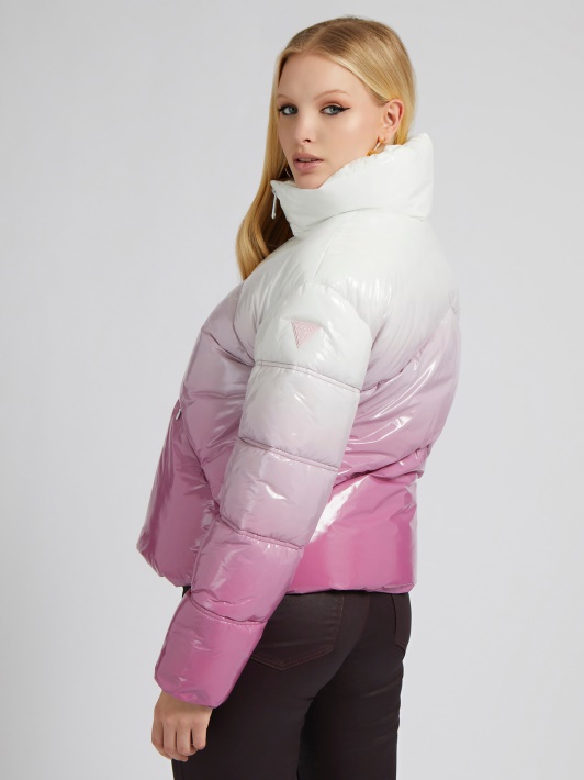 Atspėti Spalvos Gradientas Puffer Rožinė