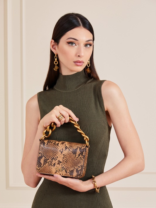 Atspėti Rudo Tiulio Python Print Mini Rankinė
