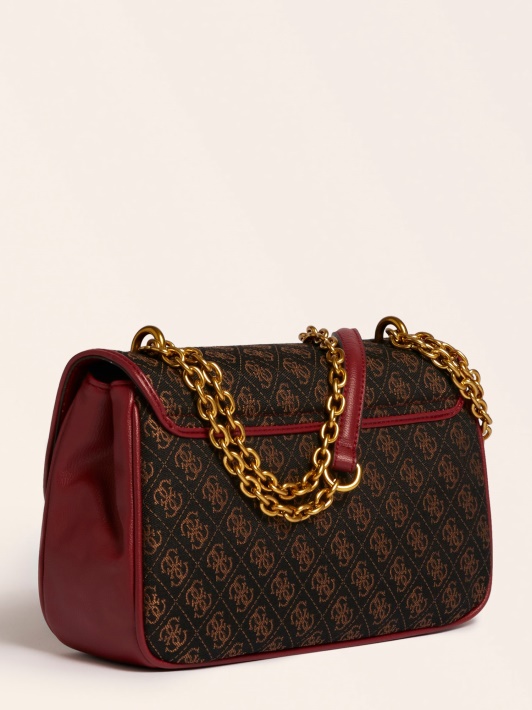 Atspėkite Tamsiai Raudoną Aileen 4g Logotipą Crossbody Krepšys