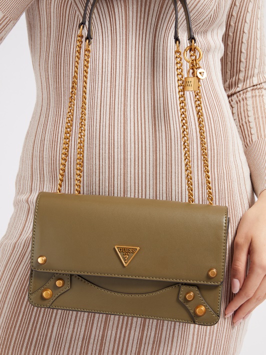 Atspėkite žalią Amantea Mini Crossbody Krepšį